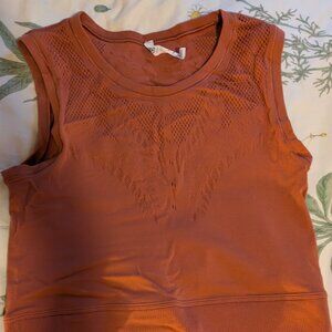 Athleta Cutout Burnt Orange Athletic Tank